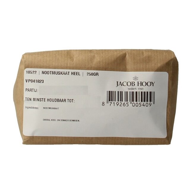 Nootmuskaat heel 250 Gram
