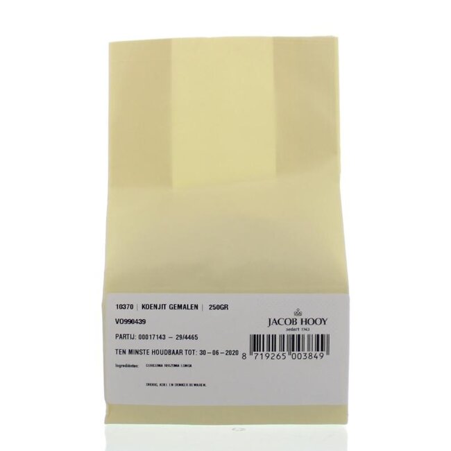 Koenjit/curcuma rhiz long gemalen 250 Gram