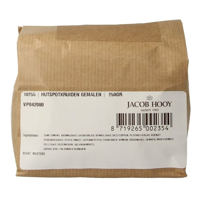 Hutspotkruiden gemalen 250 Gram