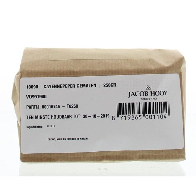 Cayennepeper gemalen 250 Gram
