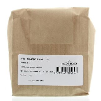 Jacob Hooy Maanzaad blauw/papaver coer 1 Kilogram