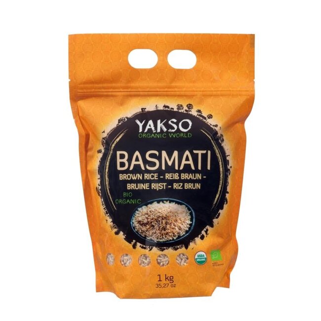 Basmati rijst bruin bio 1 Kilogram