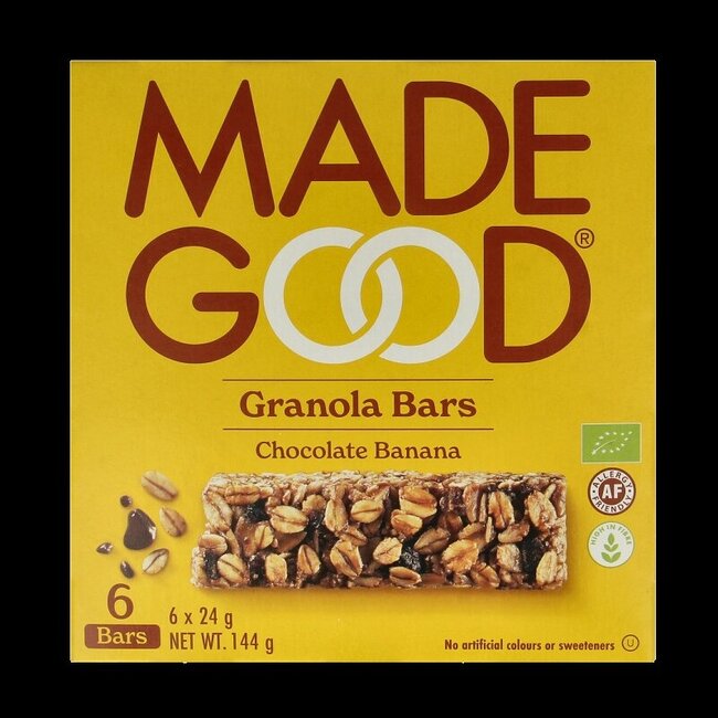 Granola bar chocolate banana 24 gram bio 6 Stuks