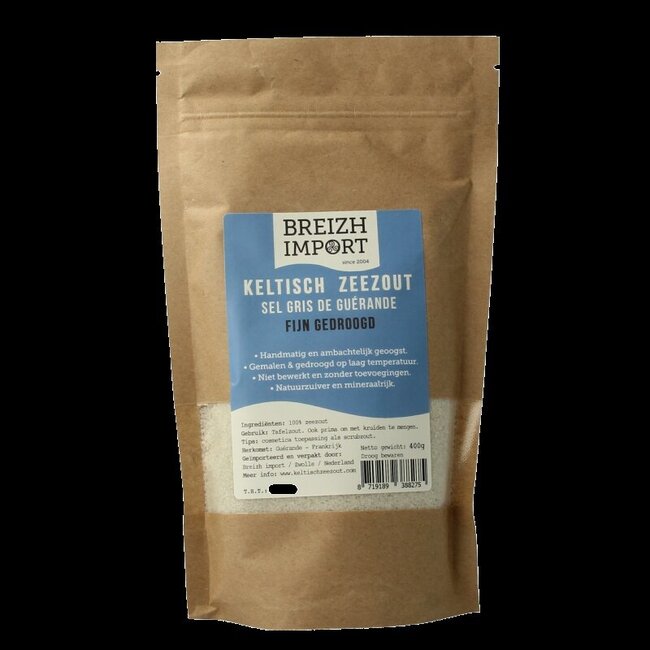 Fijn keltisch zeezout 400 Gram