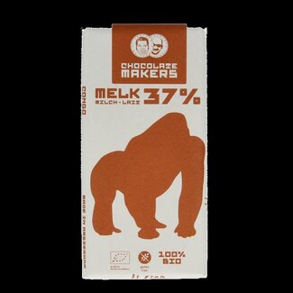 Chocolatemakers Gorilla melk 37% bio 80 Gram
