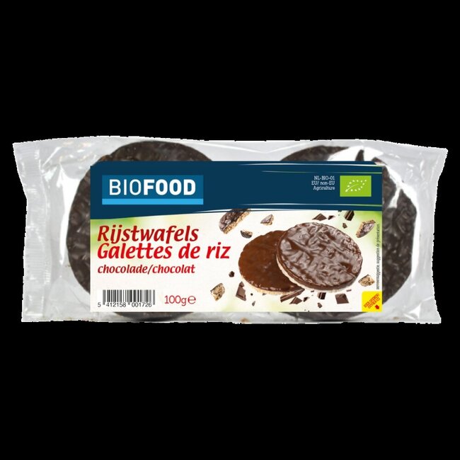 Rijstwafels choco bio 100 Gram