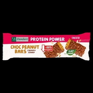 Damhert Protein peanut/choco bar glutenvrij 55 Gram