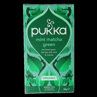 Pukka Mint matcha green tea bio 20 Zakjes