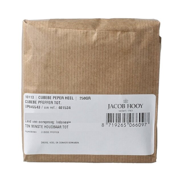Cubebe peper heel 250 Gram