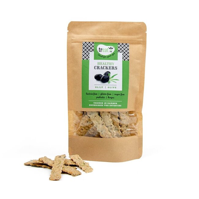 Crackers olijf glutenvrij 80 Gram