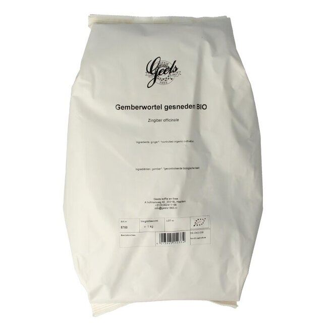 Gemberwortel gesneden bio 1 Kilogram