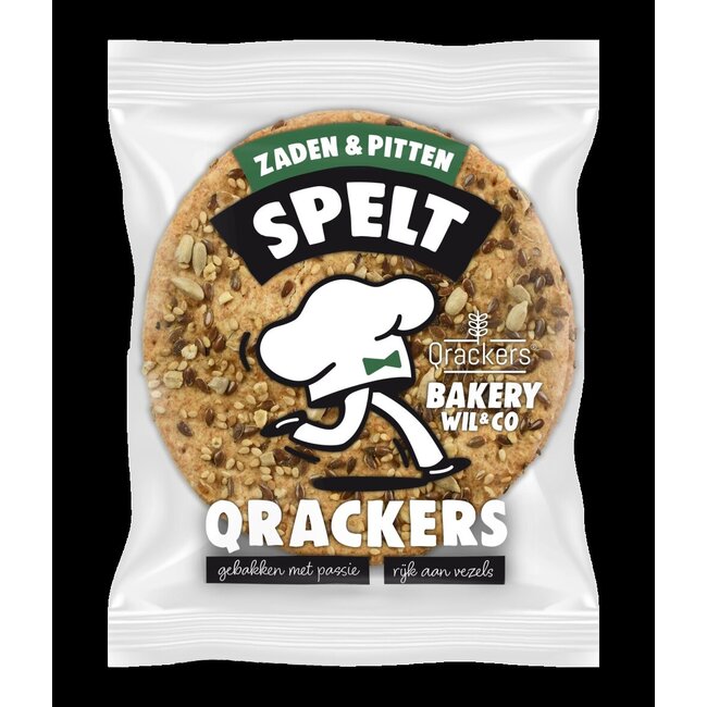 Crackers spelt zaden/pitten bio 44 Gram