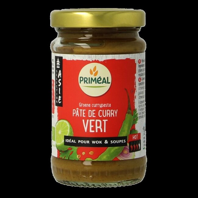 Groene curry pasta bio 120 Gram