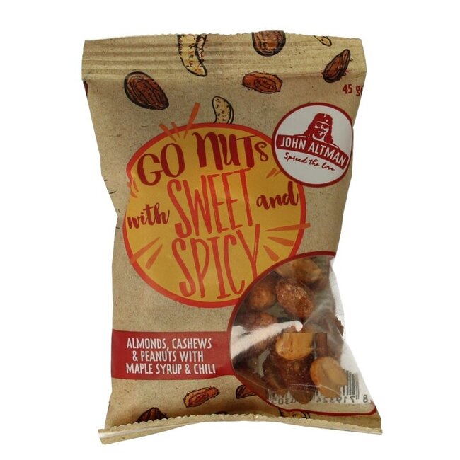 Mixed nuts maple & chilli 45 Gram
