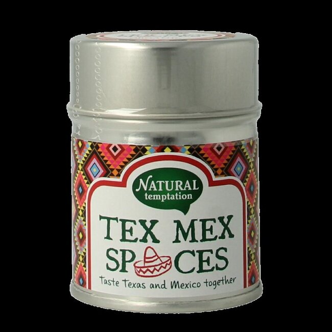 Tex Mex spices blikje bio 40 Gram