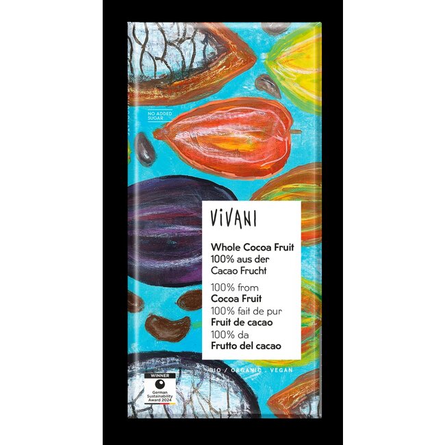 Chocolade puur whole cacao fruit bio 80 Gram