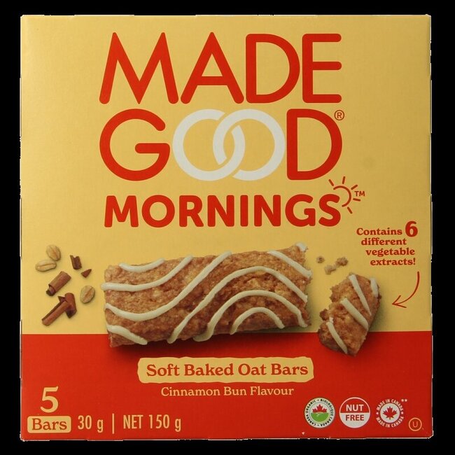 Morning bar cinnamon bun bio 5 Stuks