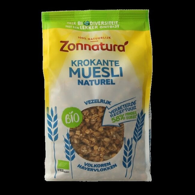 Krokante muesli naturel bio 375 Gram