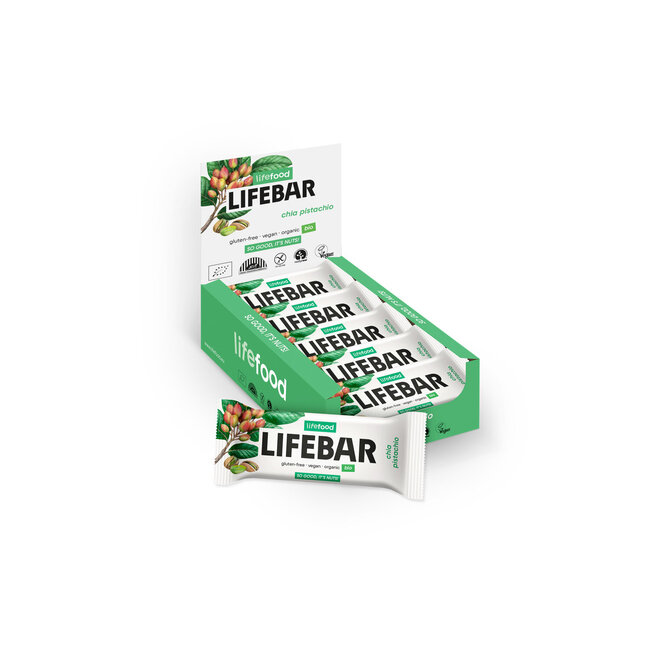 Lifebar chia pistachio bio raw 40 Gram