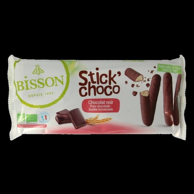 Stick choco pure chocolade bio 130 Gram