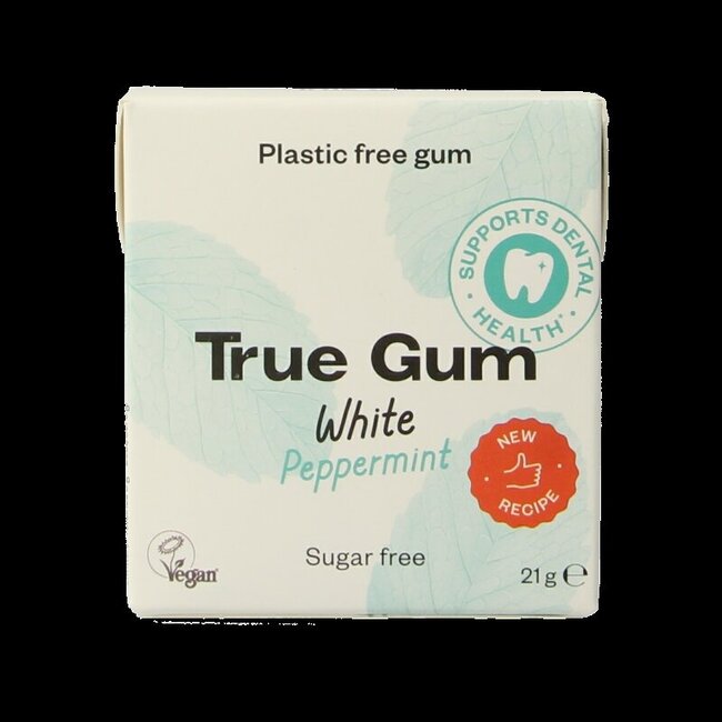 White peppermint suikervrij 21 Gram