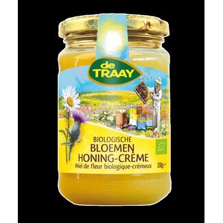 Traay Bloemen honing creme bio 350 Gram