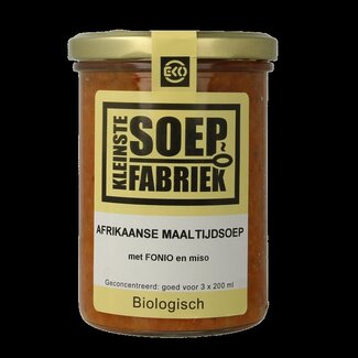 Kleinstesoepfabriek Afrikaanse maaltijdsoep met fonio en miso bio 400 Milliliter