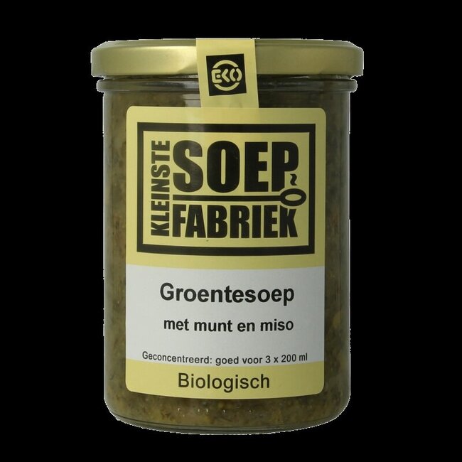 Groentesoep met munt en miso bio 400 Milliliter
