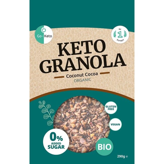 Granola kokos chocolade bio keto koolhydr arm gv 290 Gram