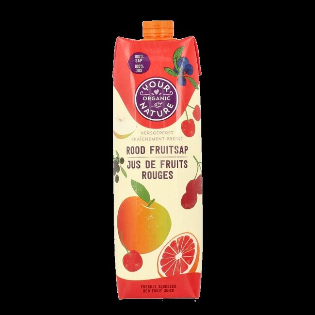 Rood fruit sap bio 1 Liter