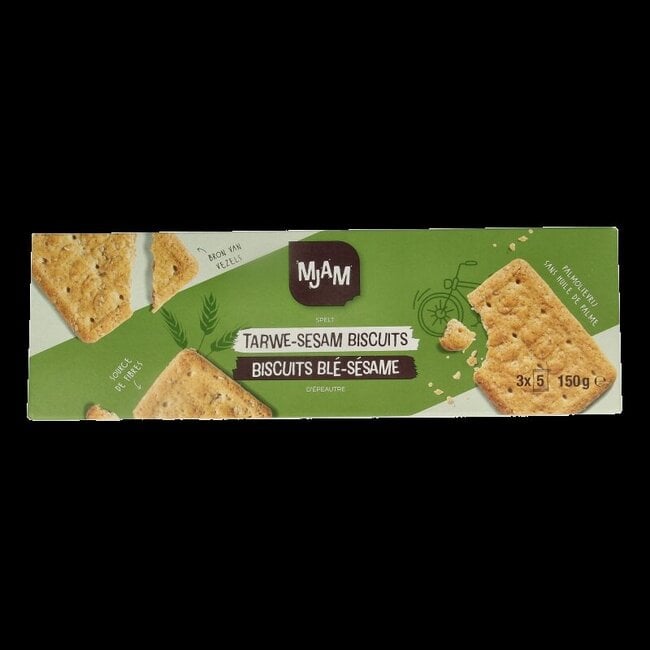 Biscuits tarwe sesam bio 150 Gram