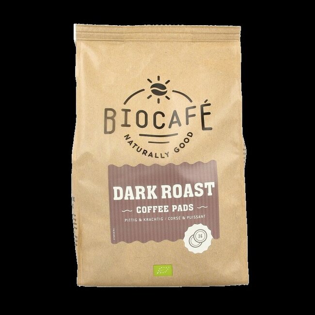 Coffee pads dark roast bio 36 Stuks