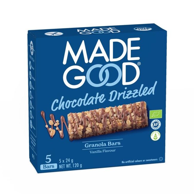 Granola bar chocolate vanilla bio 5 Stuks