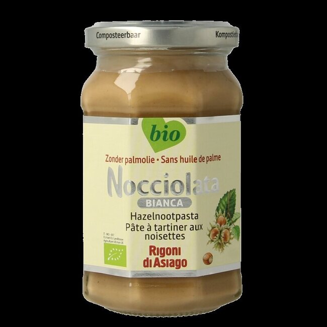 Witte hazelnootpasta bio 250 Gram