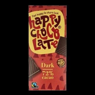Happy Chocolate Puur 72% bio 85 Gram