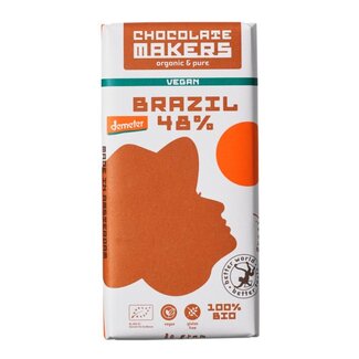 Chocolatemakers Brazil 48% vegan demeter bio 80 Gram