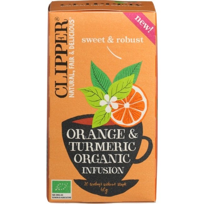 Orange & turmeric infusion bio 20 Zakjes