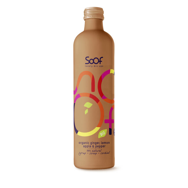 Siroop biologische gember peper limoen appel 340 Milliliter