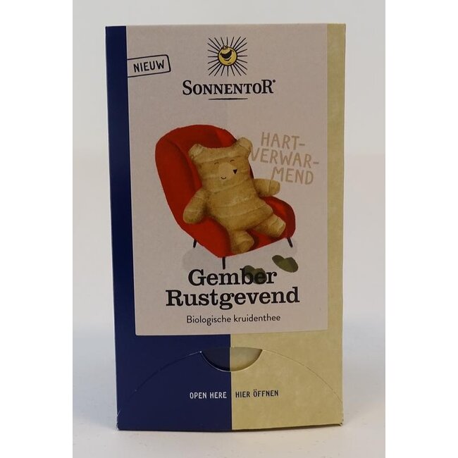 Gember rustgevende thee bio 18 Zakjes