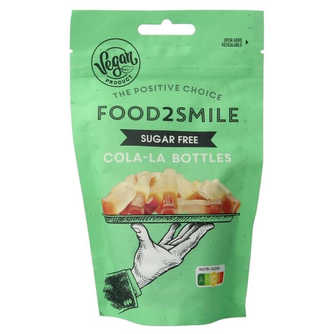 Cola-la bottles suikervrij lactosevrij 90 Gram