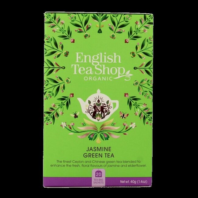 Jasmin green tea bio 20 Zakjes
