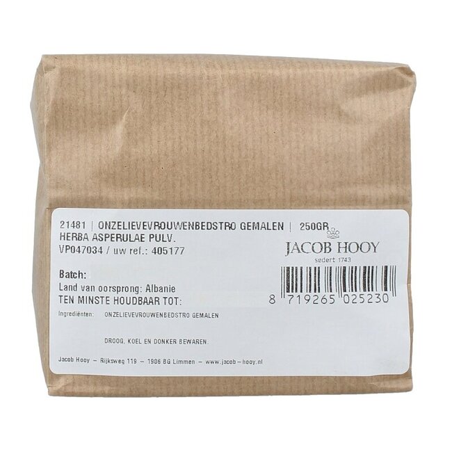 Onzelievevrouwenbedstro gemalen 250 Gram