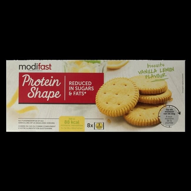 Proteine shape biscuits vanilla and lemon 156 Gram
