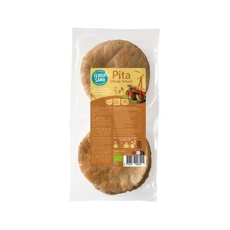 TerraSana Pitabroodjes volkoren 8 stuks bio 560 Gram