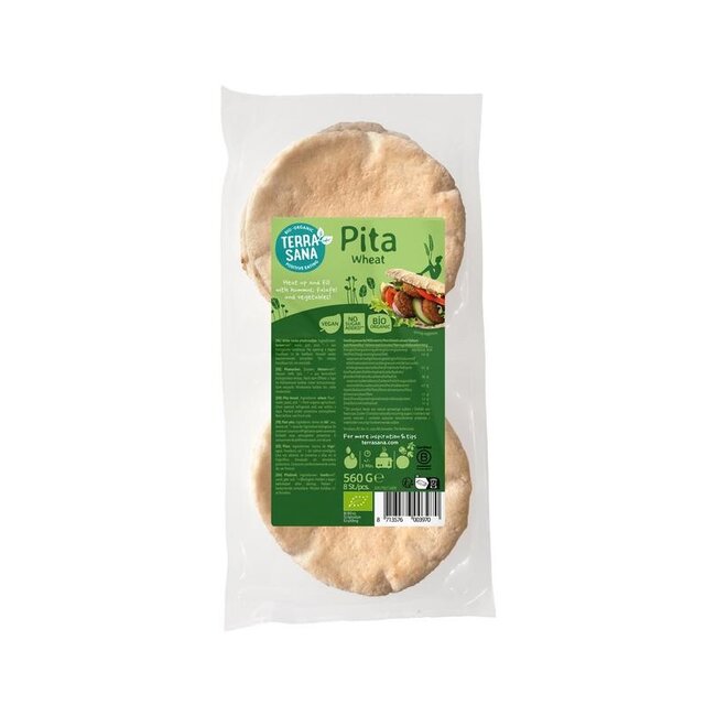 Pitabroodjes 8 stuks bio 560 Gram