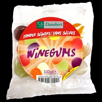 Damhert Winegums suikervrij 100 Gram