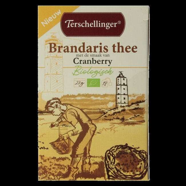 Zwarte thee cranberry bio 18 Zakjes