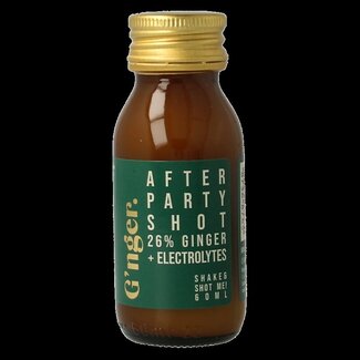 G'nger Shot gember vruchtensap after party 60 Milliliter