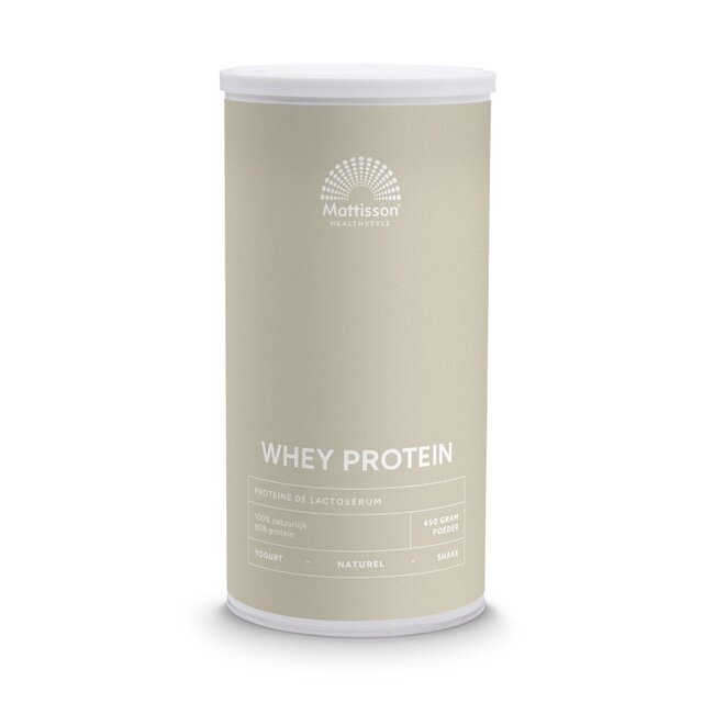 Mattisson Sport wei whey proteine concentraat naturel 450 Gram