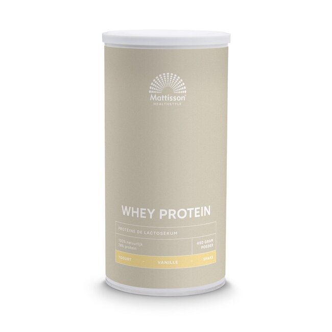 Sport wei whey proteine concentraat vanille 450 Gram